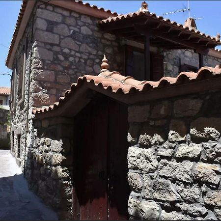 Wood And Stone In The Path Of Lava Villa Antissa Exterior photo